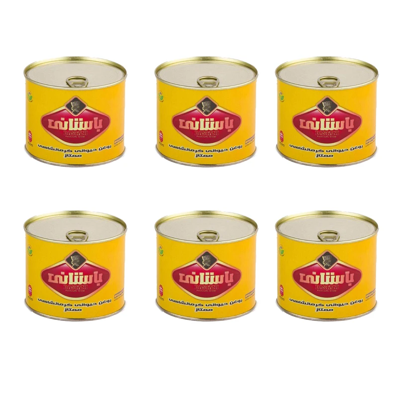 روغن حیوانی کرمانشاهی ممتاز باستانی - 450 گرم مجموعه 6 عددی
