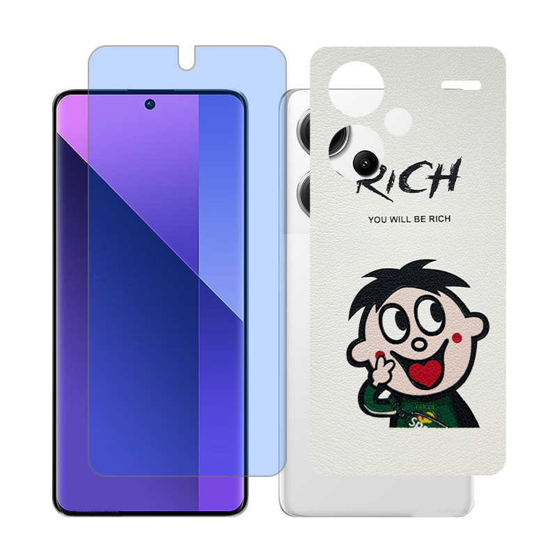 محافظ صفحه نمایش مات آنتی بلو گلس مدل Together مناسب برای گوشی موبایل شیائومی Redmi Note 13 Pro Plus به همراه برچسب پوششی