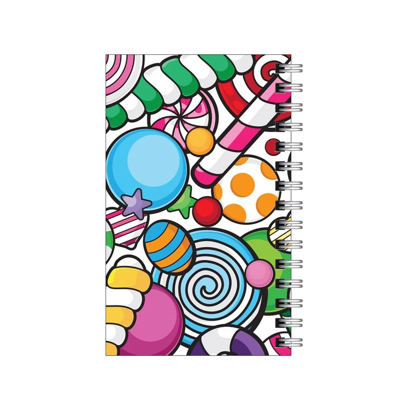 دفترچه یادداشت مدل to do list طرح پترن آبنباتی رنگی کد 1573978