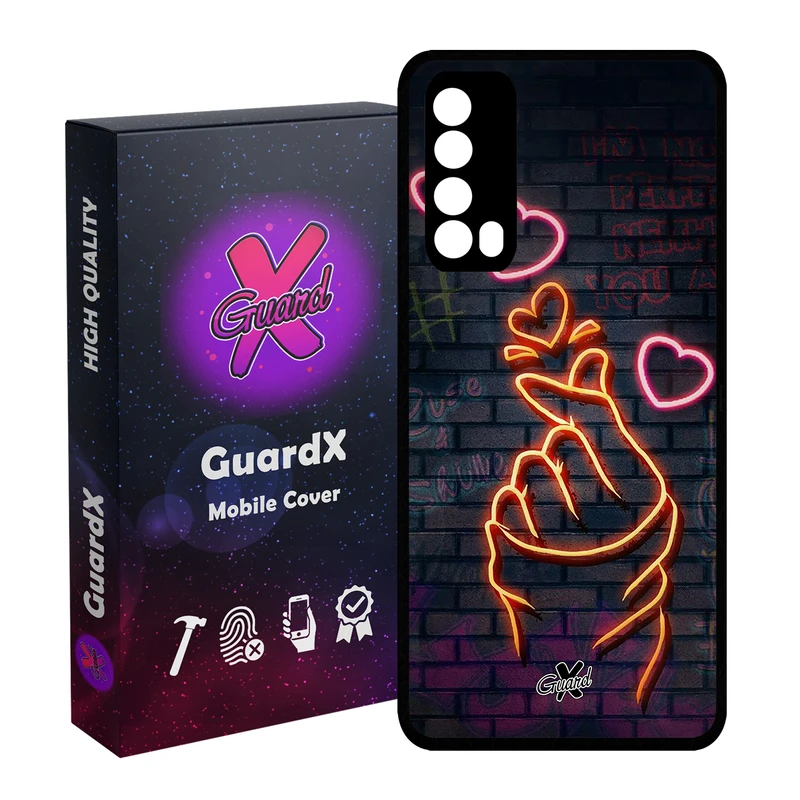 کاور گارد ایکس طرح Love مدل Glass10022 مناسب برای گوشی موبایل هوآوی Y7A / P Smart 2021