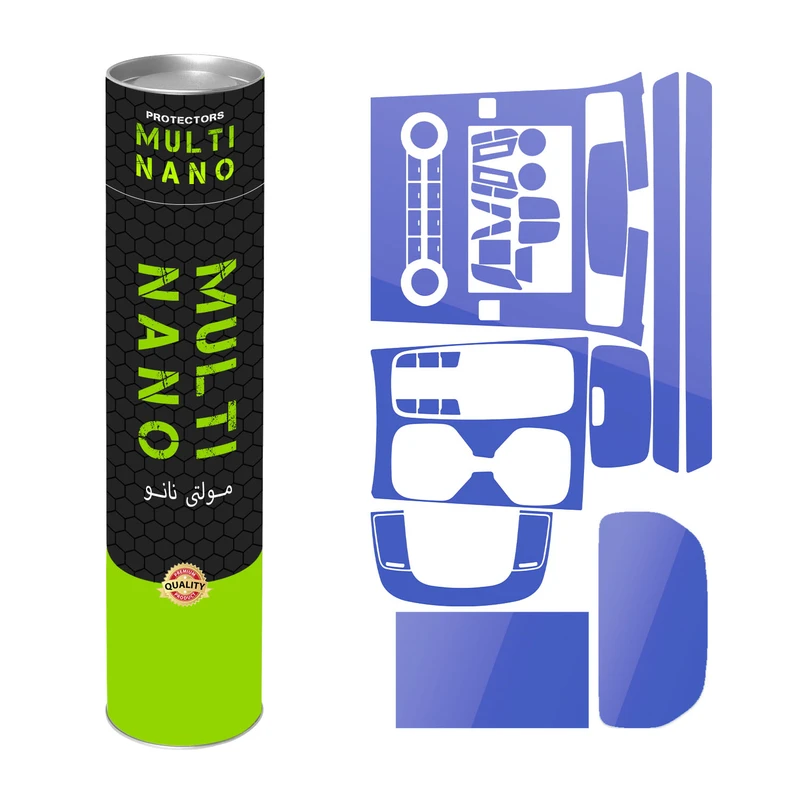 برچسب محافظ مانیتور و کنسول خودرو مولتی نانو مدل X-F1T مناسب برای هیوندای توسان مجموعه 18 عددی