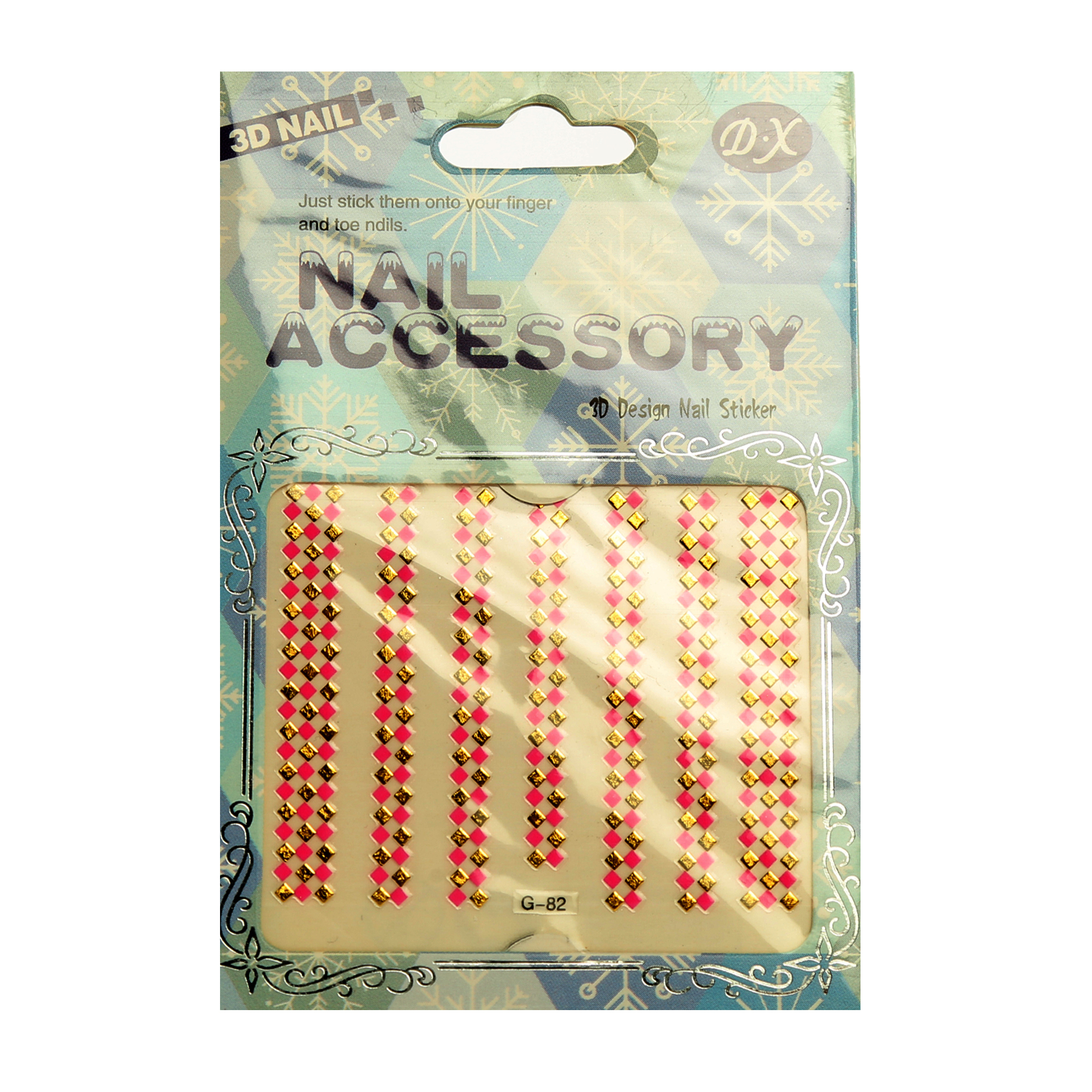 استیکر طراحی ناخن دی ایکس مدل G82