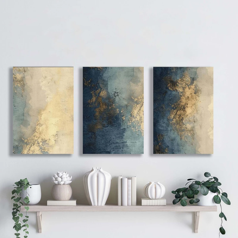 تابلو شاسی آتریسا مدل آبستره ATA121 مجموعه سه عددی