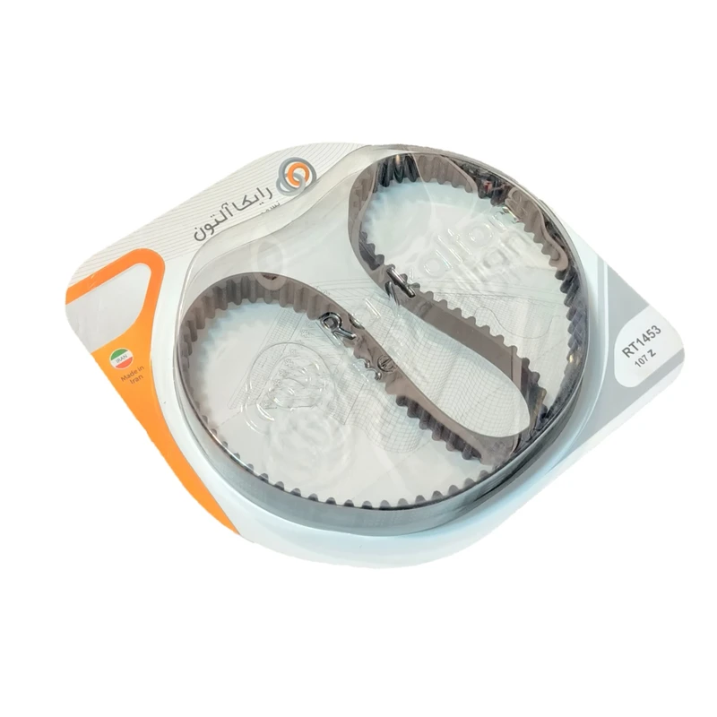 تسمه تایم رایکالتون مدل 107 دندانه مناسب برای پراید، ساینا، کوییک، تیبا