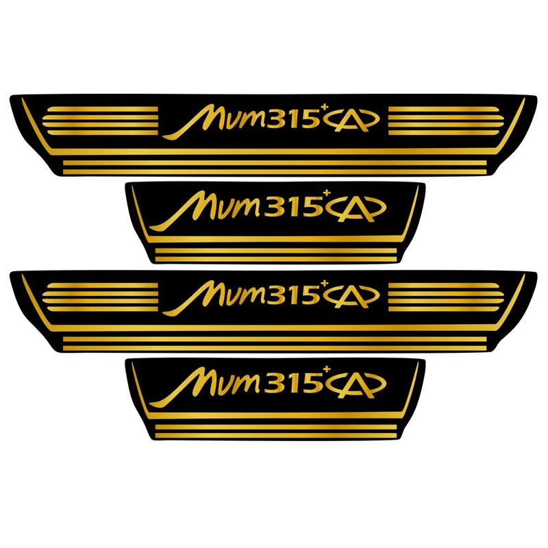 برچسب بدنه خودرو اسپرت غدیر مدل CH GO YA59 A92 مناسب برای +MVM315 بسته 4 عددی