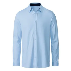 پیراهن آستین بلند یقه برگردان مردانه مدل اسلیم فیت کد 19947978