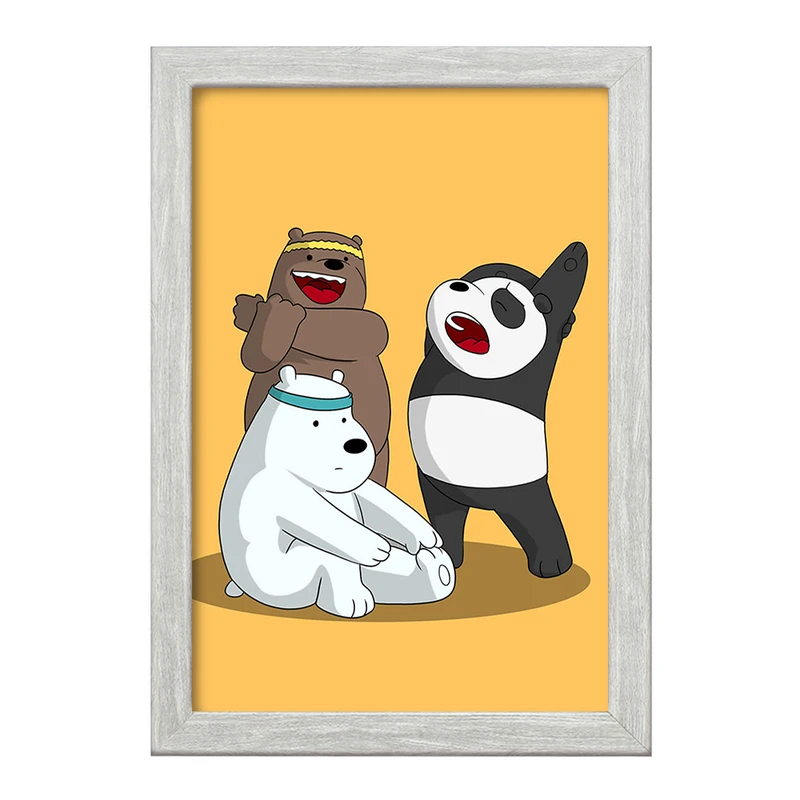 تابلو خندالو طرح انیمیشن سه خرس کله پوک کد 27639