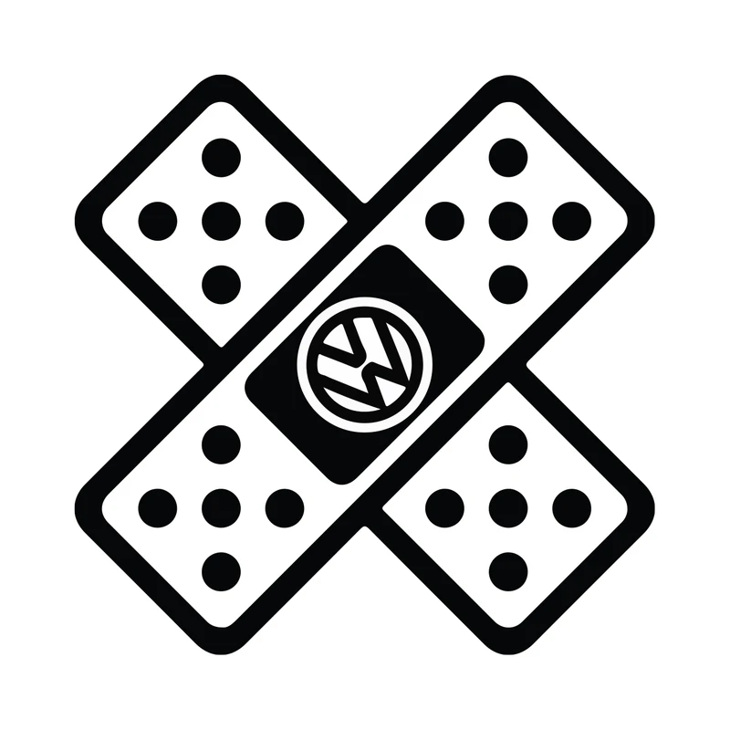 برچسب لپ تاپ پویا مارکت طرح فولکس کد 873