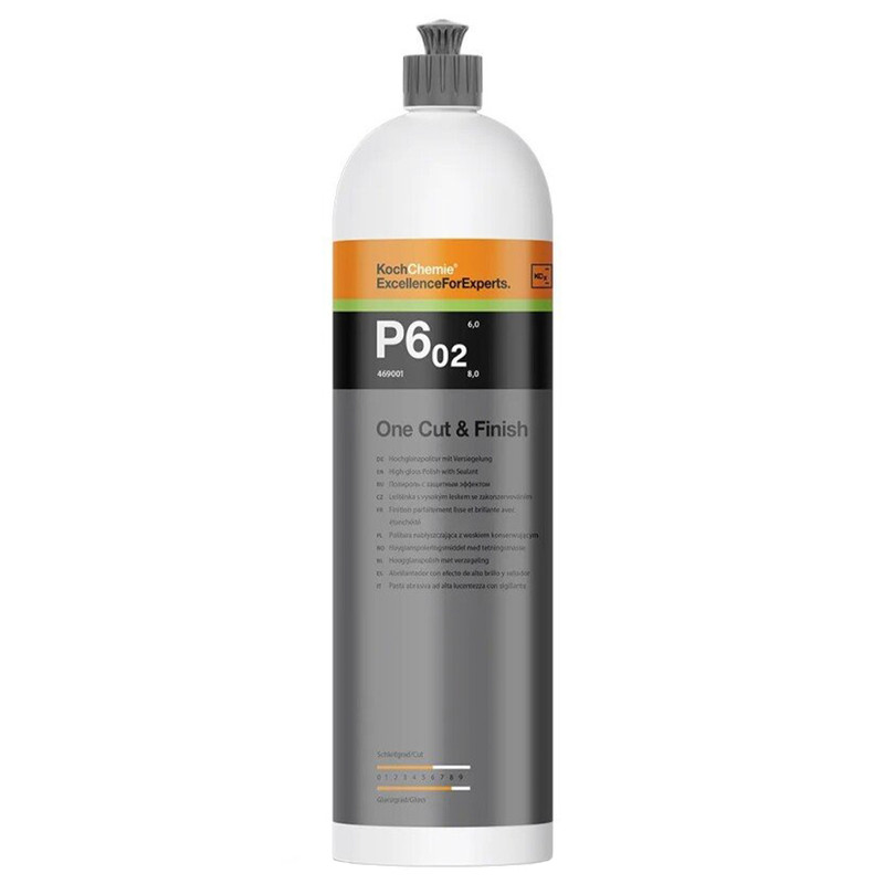 پولیش زبر تک مرحله ای کخ شیمی مدل P6.02 One Cut & Finish حجم 1 لیتر