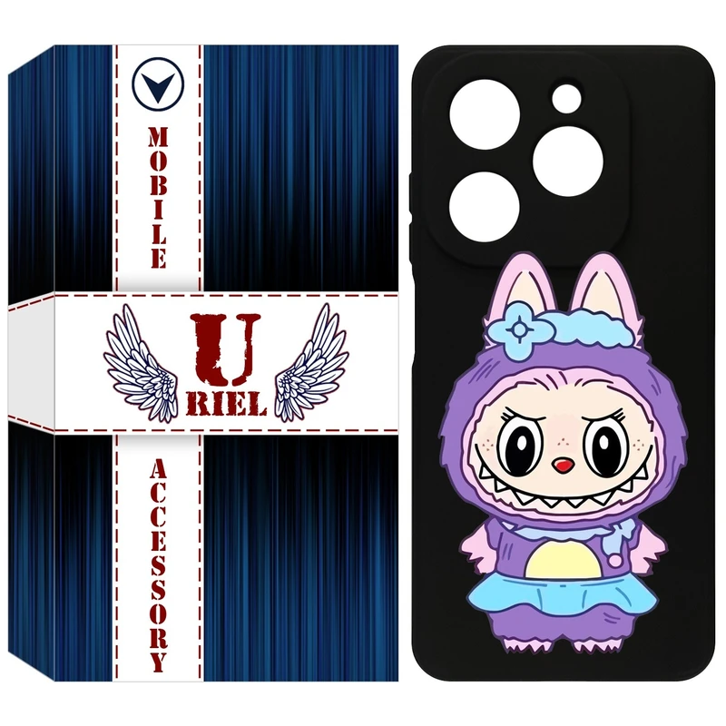 کاور یوریل مدل KSH کد 141 طرح عروسک لبوبو مناسب برای گوشی موبایل تکنو Spark 20 / Spark Go 2024