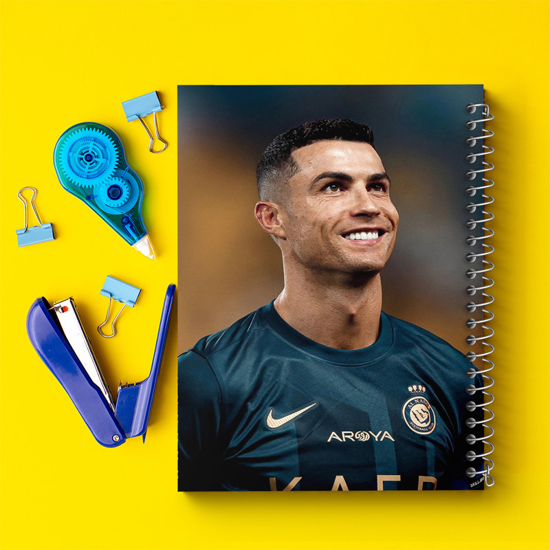 دفتر مشق 100 برگ خندالو طرح کریستیانو رونالدو کد 36397