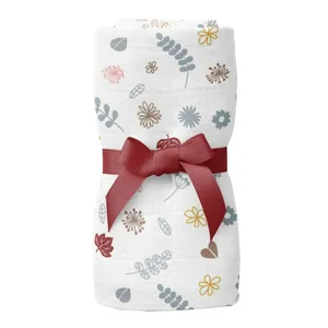 ملحفه کودک ویپو مدل MuslinBloom سایز 75x75 سانتی متر