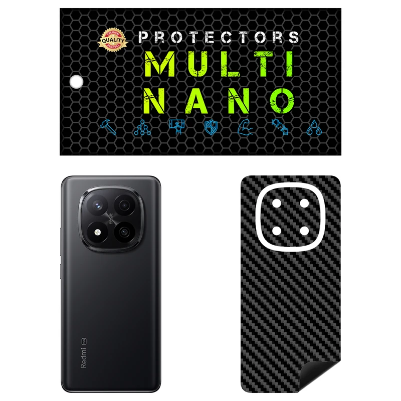 برچسب پوششی مولتی نانو طرح کربن مدل X-F1C مناسب برای گوشی موبایل شیائومی Redmi Note 14 Pro Plus 5G (India)