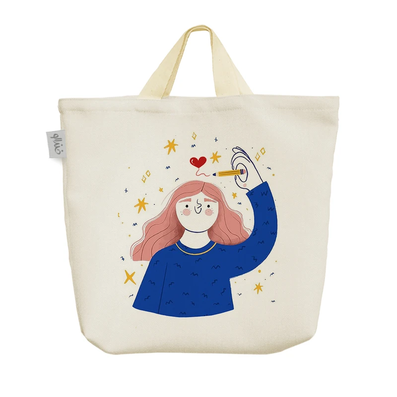 ساک خرید خندالو مدل عاشقانه Lovely کد S20