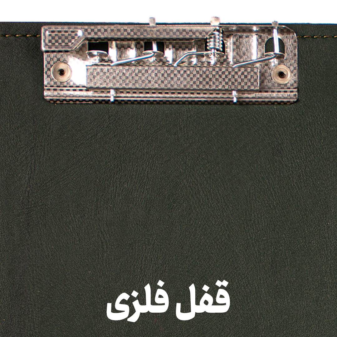 تخته شاسی مدل پارچه ای جیب دار طرح گلدار کد O2014 سایز A4