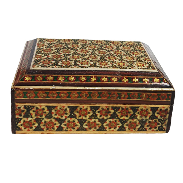 جعبه سکه خاتم کاری مدل چهلستون کد 123