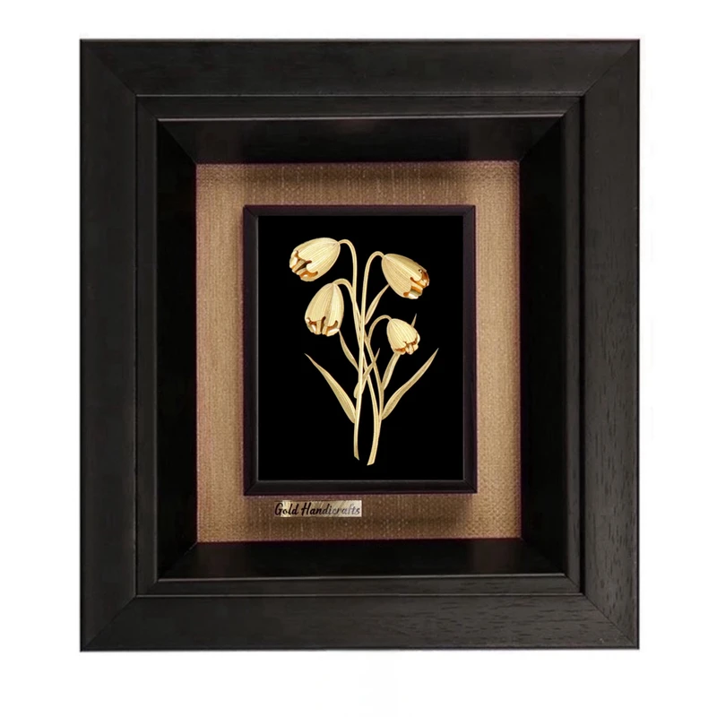 تابلو طلاکوب زرکات طرح لاله واژگون مدل F112