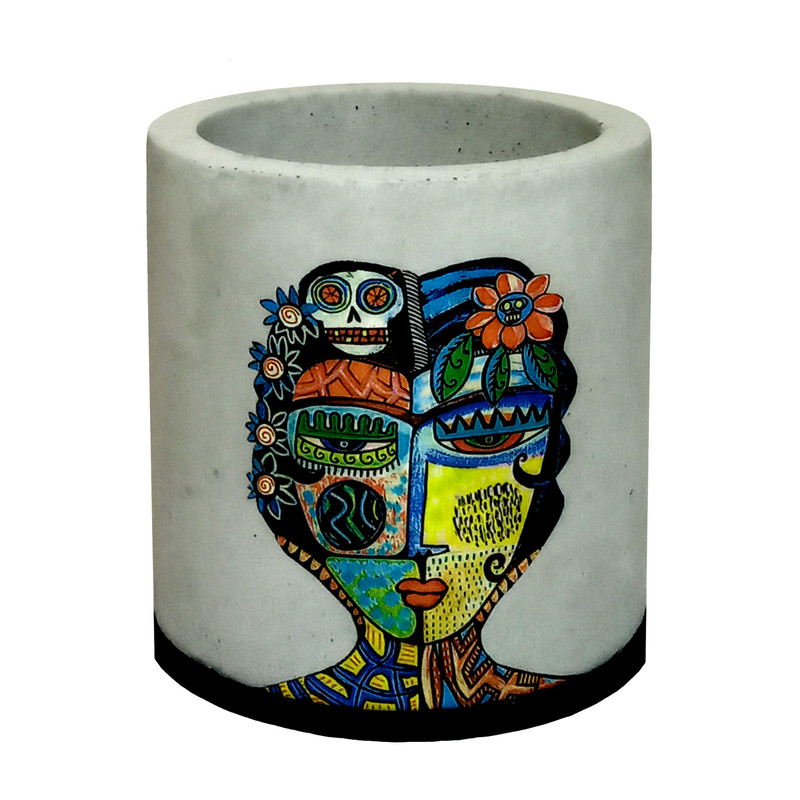 گلدان طرح چهره گلدان طرح چهره