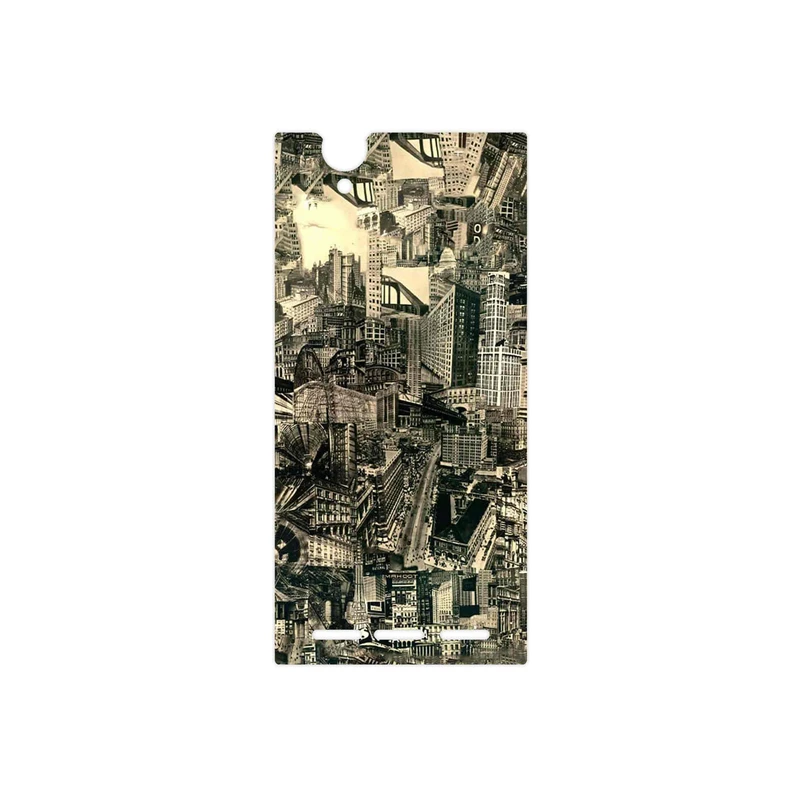 برچسب پوششی ماهوت مدل Collage of Skyscraper مناسب برای گوشی موبایل سونی Xperia T2 Ultra