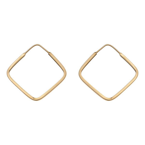 گوشواره طلا 18 عیار زنانه دوست خوب مدل مربع dk524 