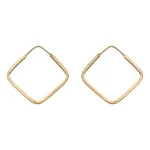 گوشواره طلا 18 عیار زنانه دوست خوب مدل مربع dk524