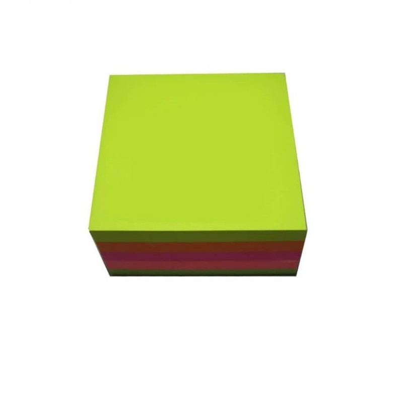 کاغذ یادداشت چسب دار مدل no سایز 5x5 سانتی متر بسته 500 عددی