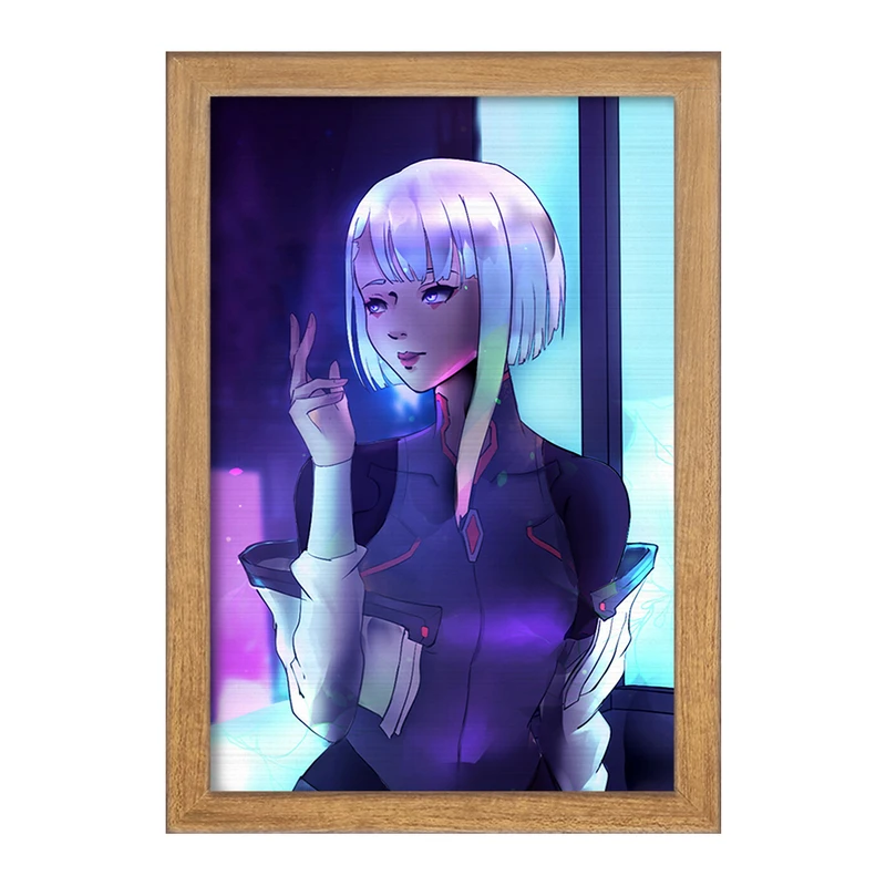 تابلو خندالو مدل لوسی انیمه سایبرپانک کد 23974