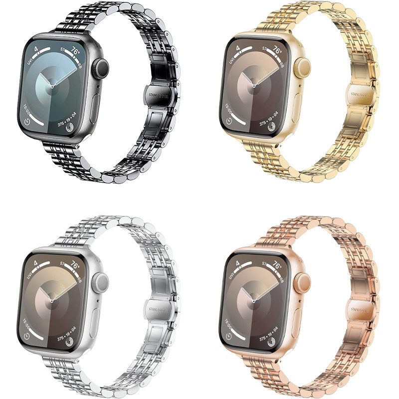 بند گوف مدل 7Bead Slim مناسب برای اپل واچ سری 1/2/3/4/5/6/7/8/9/SE/ULTRA/ULTRA 2 سایز 42/44/45/49mm