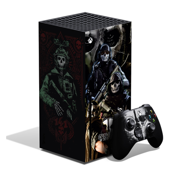 برچسب کنسول بازی Xbox series x طرحcall of duty 09 مجموعه 5 عددی