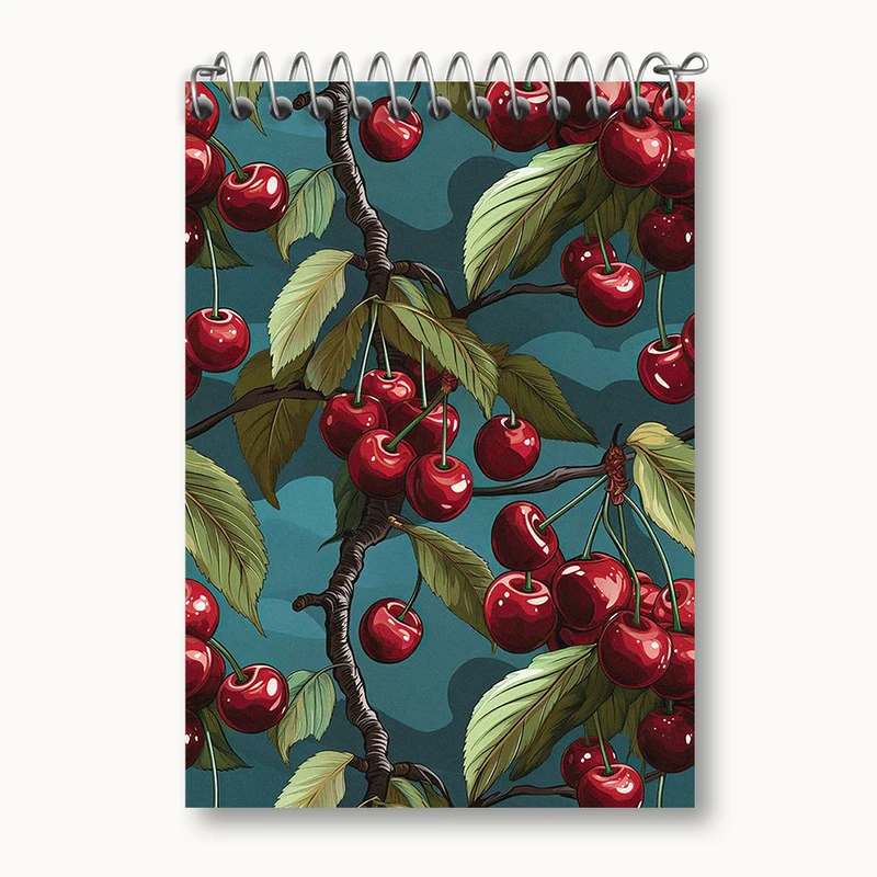 دفتر یادداشت 50 برگ خندالو طرح درخت گیلاس کد N2165