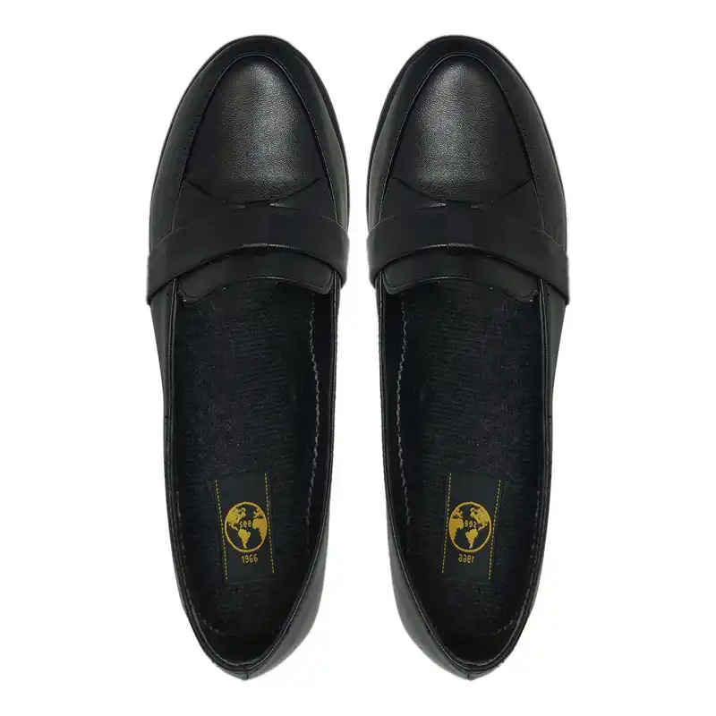 کفش طبی زنانه سیی مدل پاپیونی لژدار کد 2069