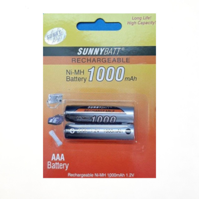 باتری نیم قلمی قابل شارژ سانی بت مدل  1000 بسته دو عددی