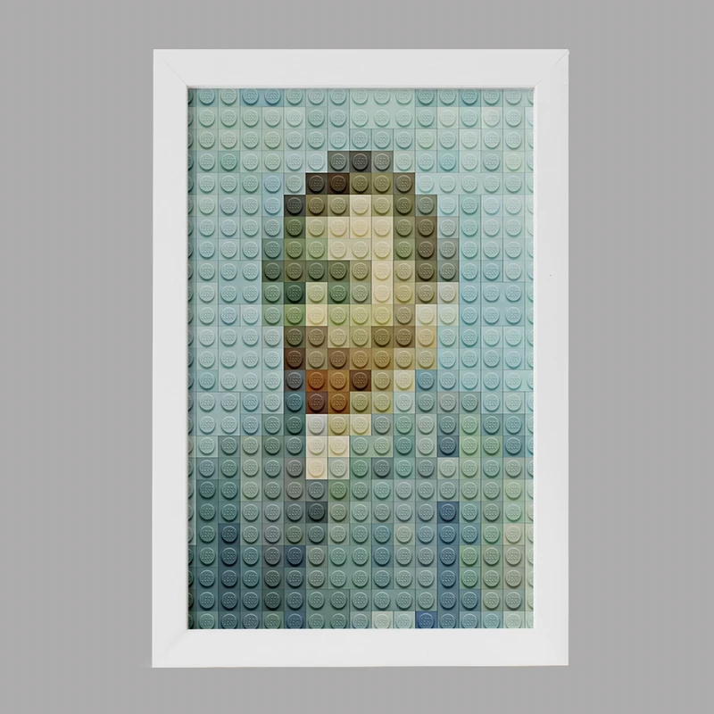 تابلو خندالو مدل لگو ونسان ونگوگ کد F1814