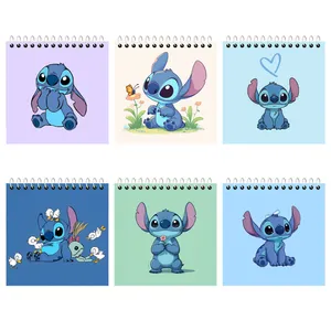 دفترچه یادداشت ۵۰ برگ آلبالو طرح استیج فانتزی بسته ۶ عددی