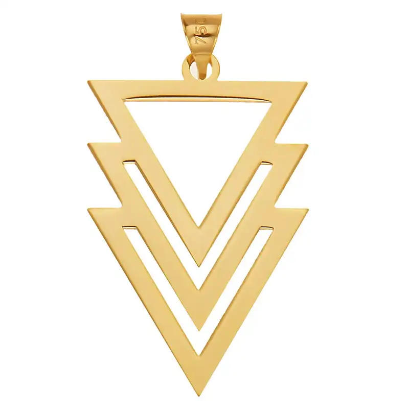 آویز گردنبند طلا 18 عیار رزا مدل N041