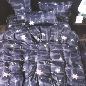 سرویس روتختی دریم مدل  BLUE STARS کد 4PCS یک نفره چهار تکه