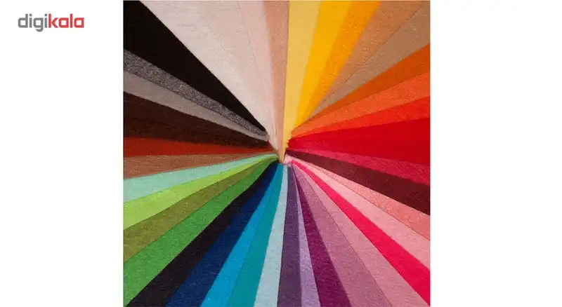 بسته ی 40 رنگ نمد درجه یک هنری ساز کد 1303