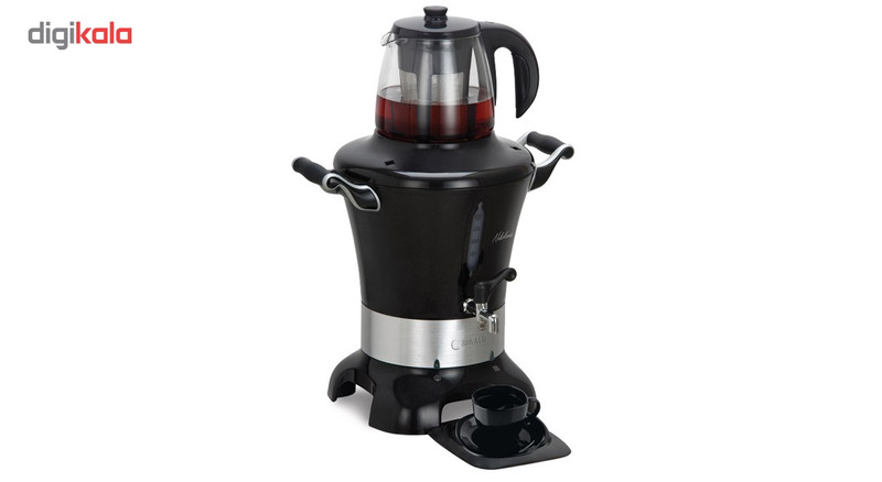 سماور برقی ریوالد مدل Nikolas کد 800217 به همراه یک عددست دمنوش ساز وینتر تایم