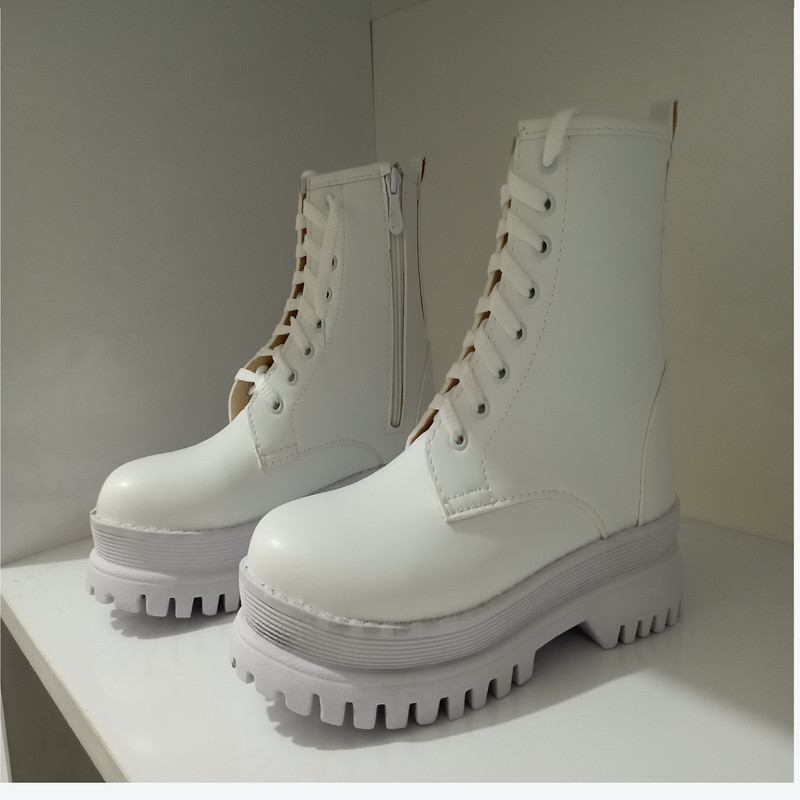 نیم بوت زنانه مدل A-35 کد 10 رنگ سفید