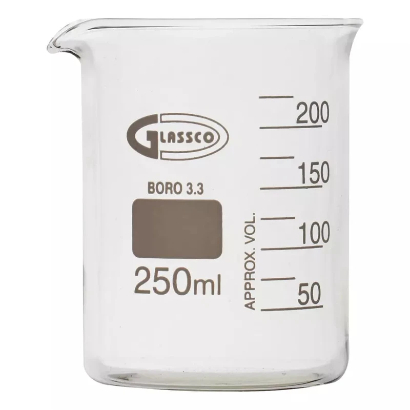بشر آزمایشگاهی گلاسکو مدل Pyrex ظرفیت 250 میلی لیتر