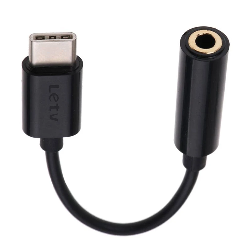 مبدل USB-C به جک 3.5 میلی متری ال ای تی وی به طول 10 سانتی متر