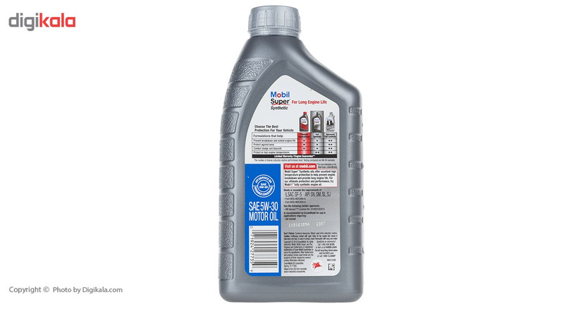 روغن موتور خودرو موبیل مدل Super Synthetic 5W-30 حجم 946 میلی لیتر