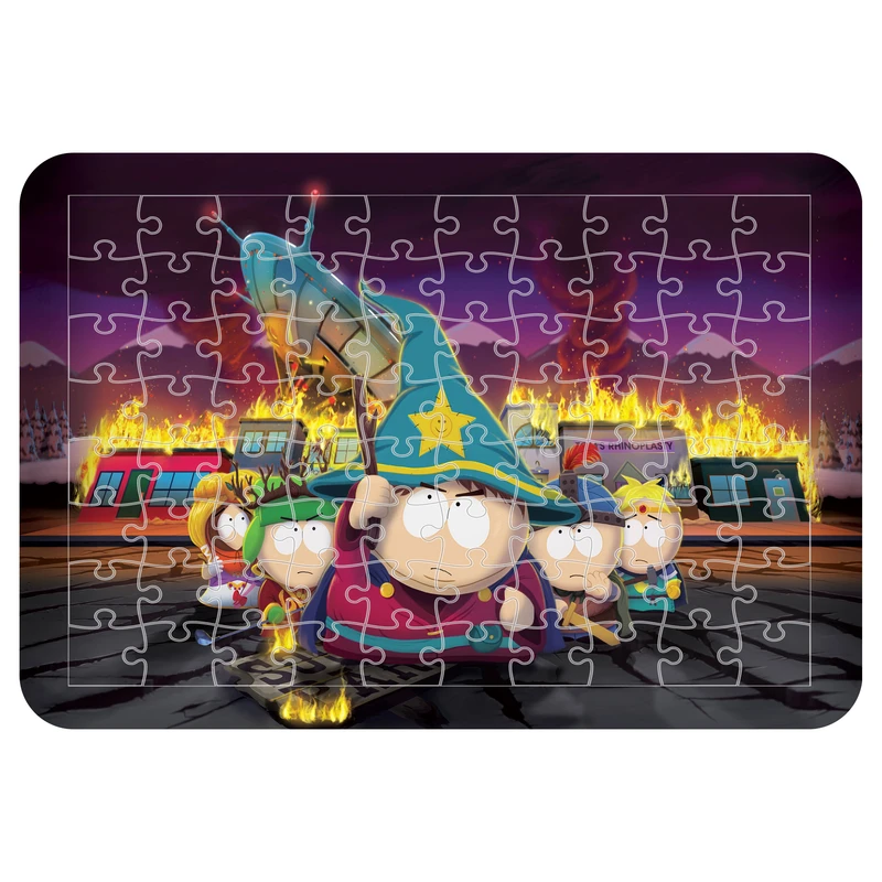 پازل 54 تکه مدل CHB1799 طرح انیمیشن ساوت پارک چوب حقیقت