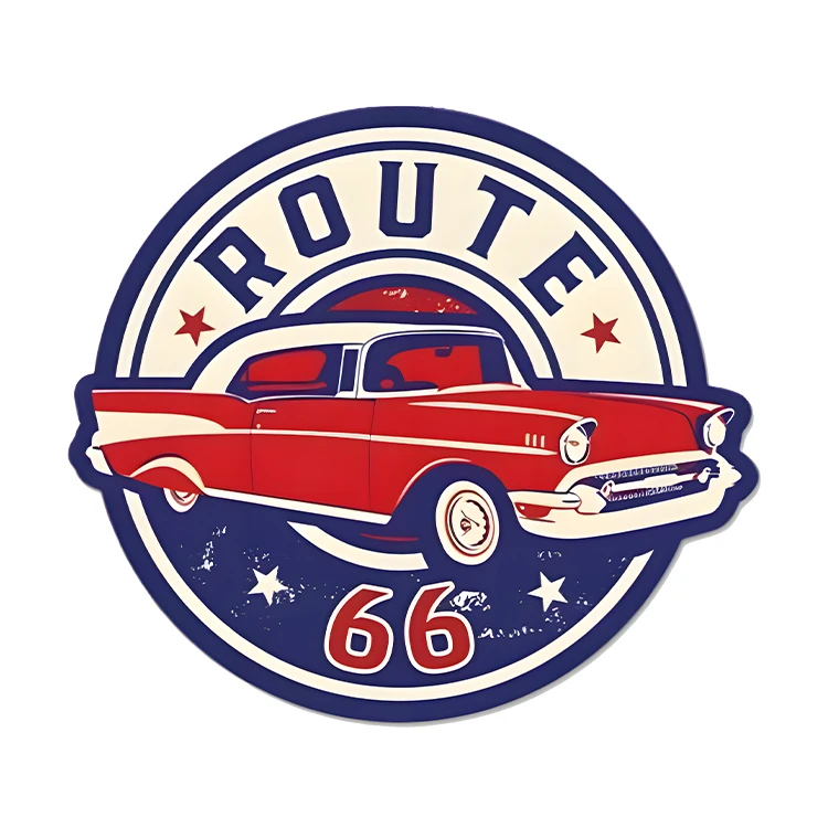 استیکر پارچه و لباس پاد آفرین مدل ماشین کلاسیک کد S5347