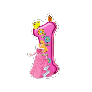 تاپر کیک طرح پرنسس و عدد یک کد 51