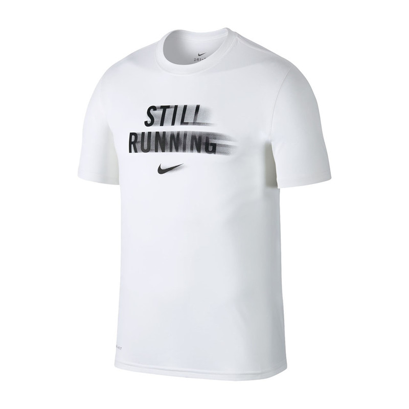 تی شرت ورزشی مردانه نایکی مدل white Dri-FIT Slogan