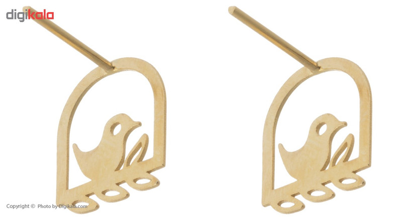 گوشواره طلای 18 عیار زنانه ماهک مدل ME0787 - 3