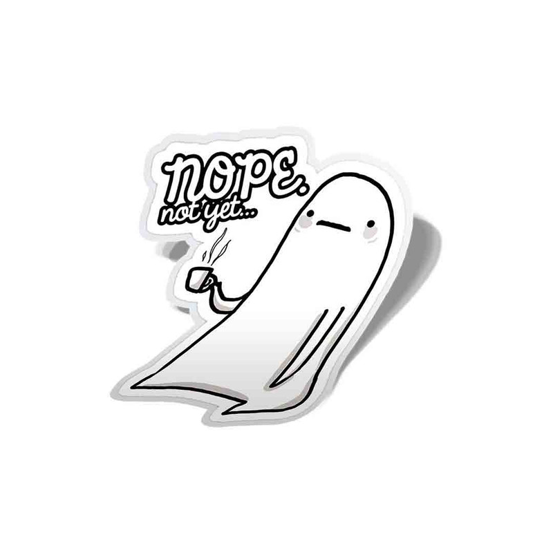 استیکر لپ تاپ طرح nope. not yet کد ST1330