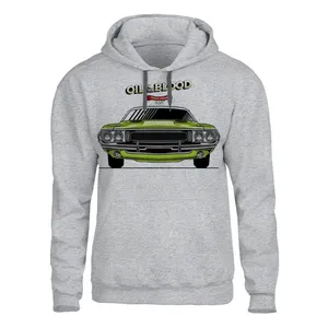 هودی مردانه مدل CAR کد 98 رنگ طوسی