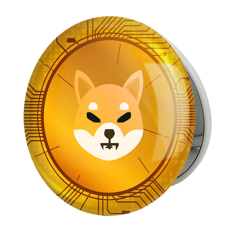 آینه جیبی خندالو طرح ارز دیجیتال شیبا اینو Shiba Inu مدل تاشو کد 10879 